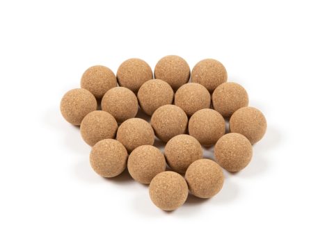 Lot de 10 Balles de Baby-foot en liège brut