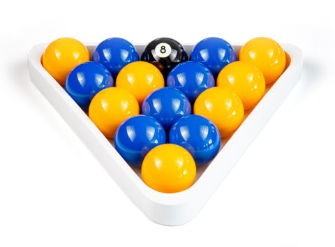 Jeu de billes Anglais Jaune et Bleu 57mm billard