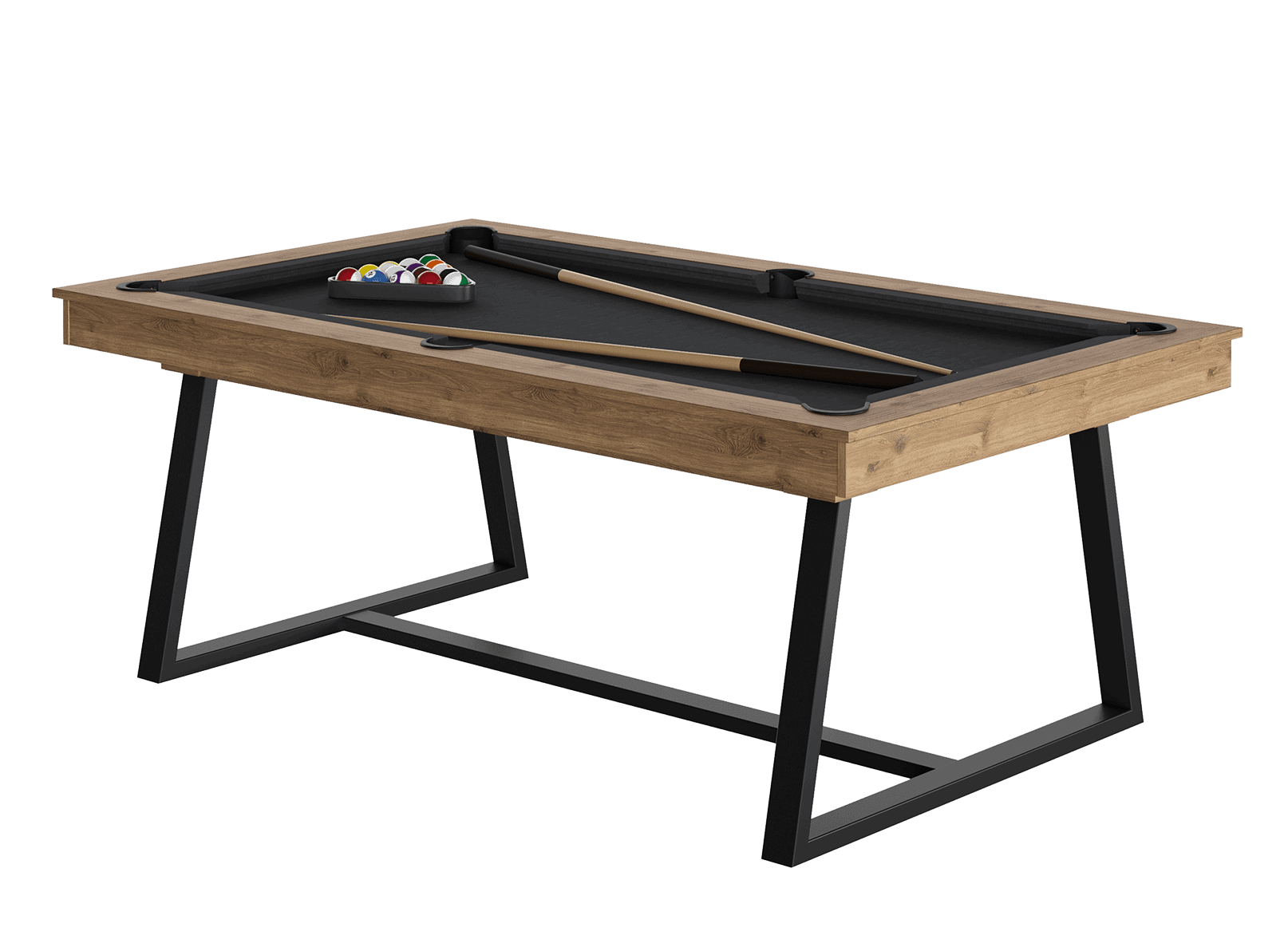 jusqu'à 49% Billard convertible en table à manger avec accessoires JT2D