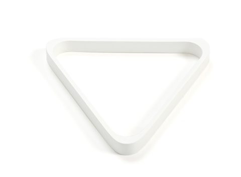 Triangle bois laqué blanc