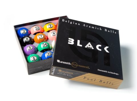 Jeu de billes Aramith Black 57mm boite