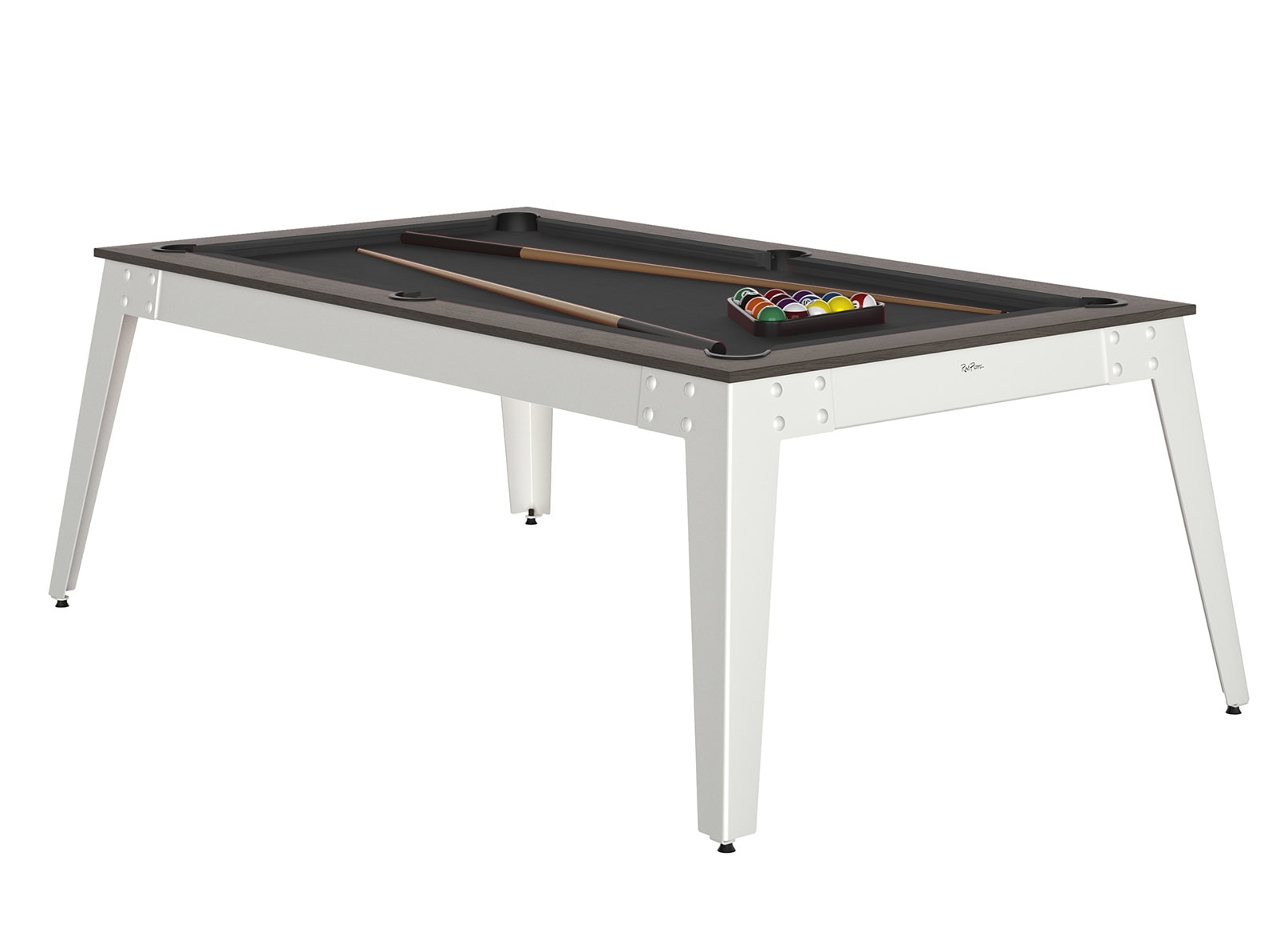 René Pierre Billard Steel Anthracite / blanc